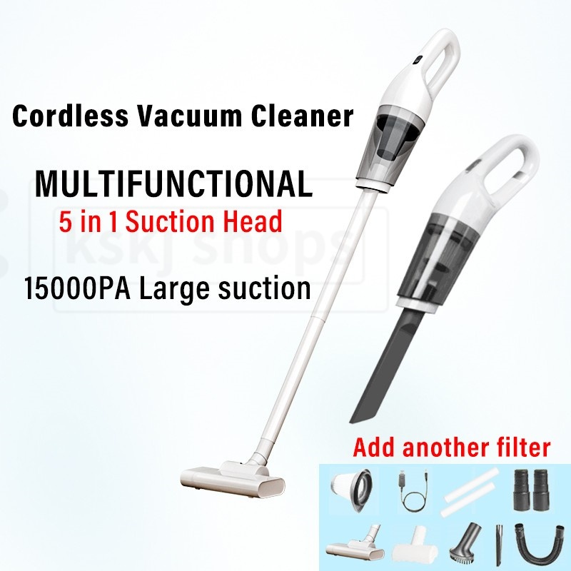SG Stock 15000Pa Large suction Cordless Vacuum Cleaner Handheld/upright dual-use vacuum cleaner/Multiple suction heads /USB charging/Two filter elements 无线吸尘器