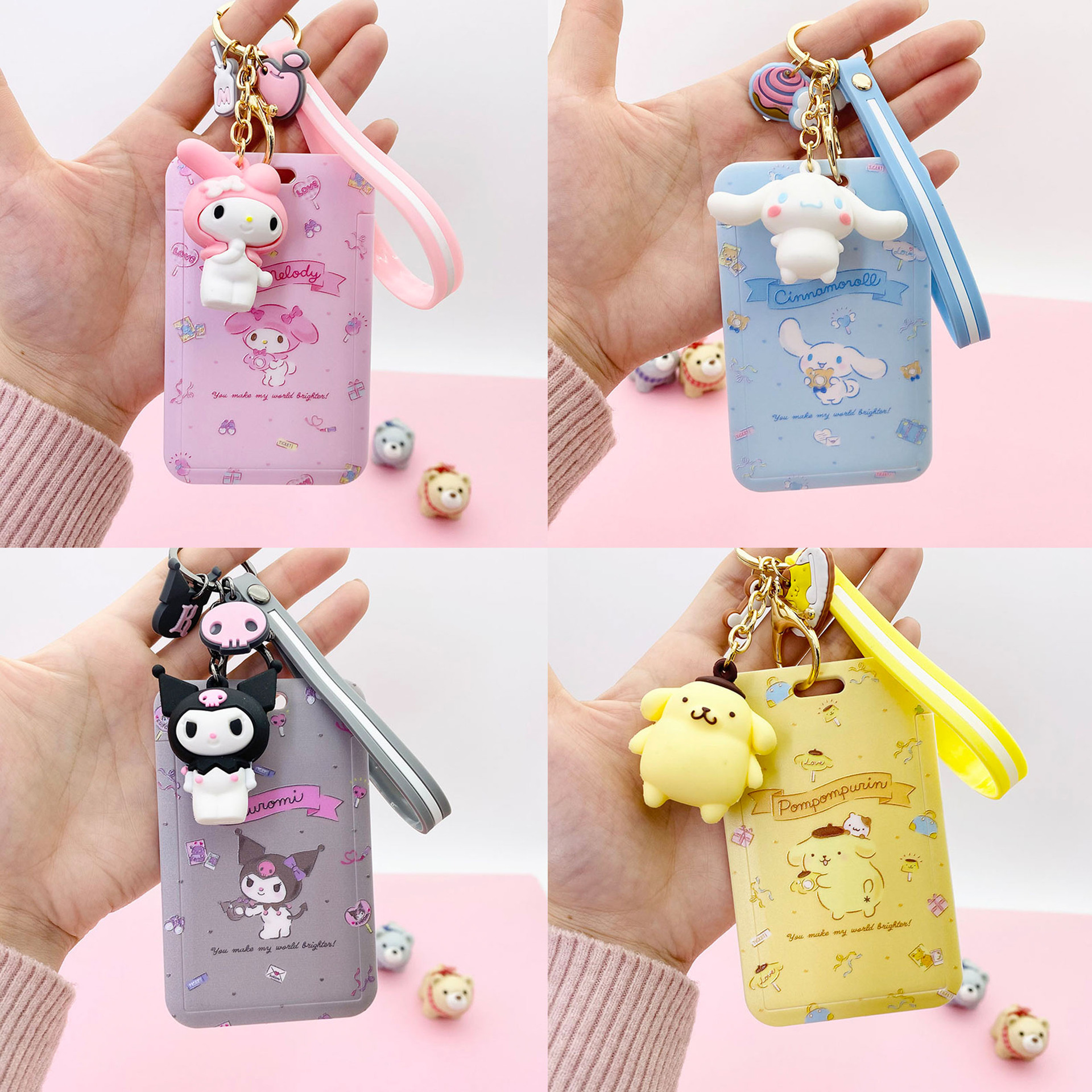 Sanrio One student Card Holder Set for Office Supplies and Bus Pass Spring Festival Gifts