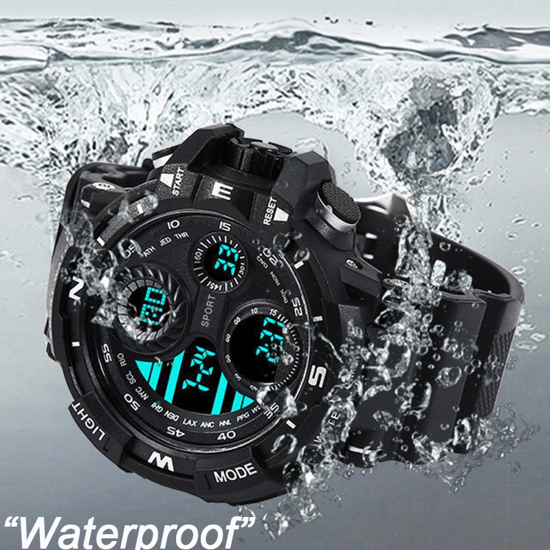 Men's Fashion Sports Waterproof Watches Multifunctional Electronic Wristwatch