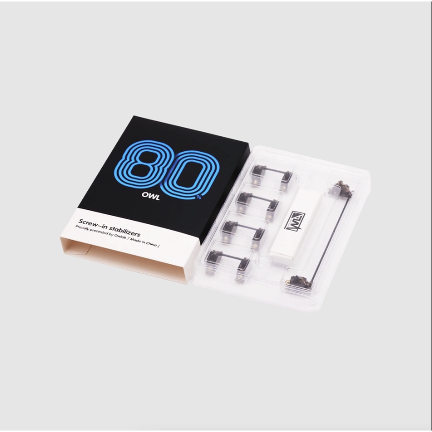 Owlab Owlstabs Screw-in Stabilizers V3 Stabilizer for Mechanical Keyboard 6.25u Stabs