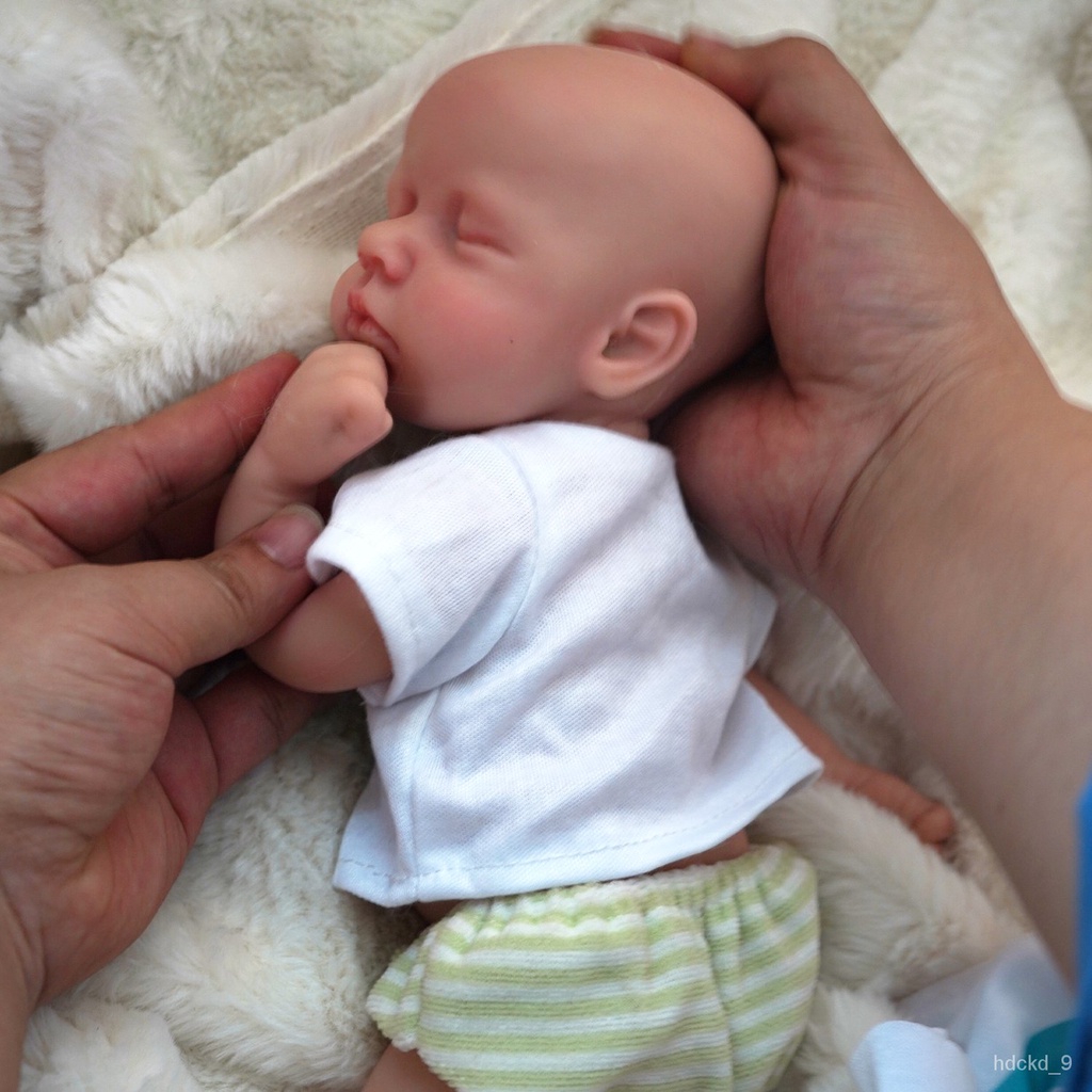YQ8 12"; Boy Micro Preemie Full Body Silicone  Baby Doll Lifelike Mini Reborn Doll Surprice Children Anti-Stress my melo