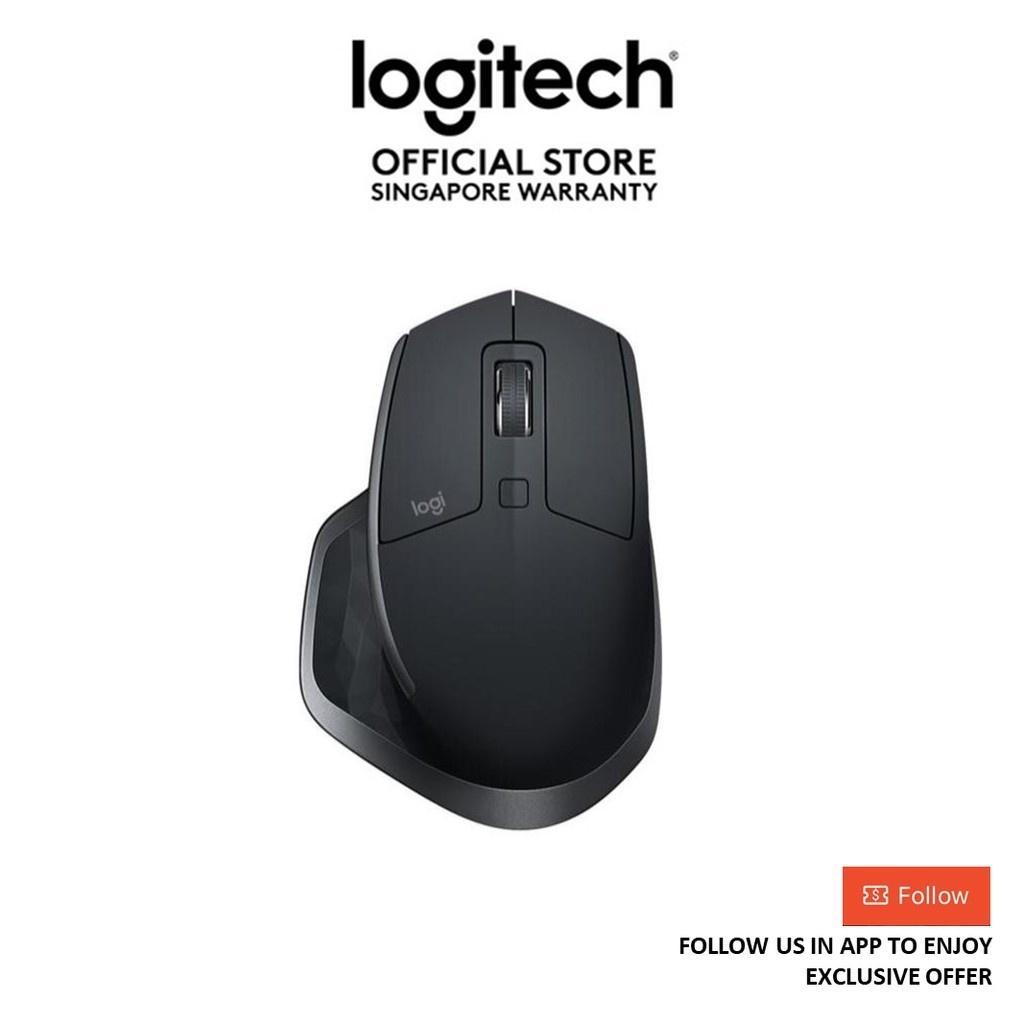 Logitech MX Master 2S Multi-Device Wireless Bluetooth Mouse For Power Users - EBL, Fast Charging, Hyper-Fast Scroll