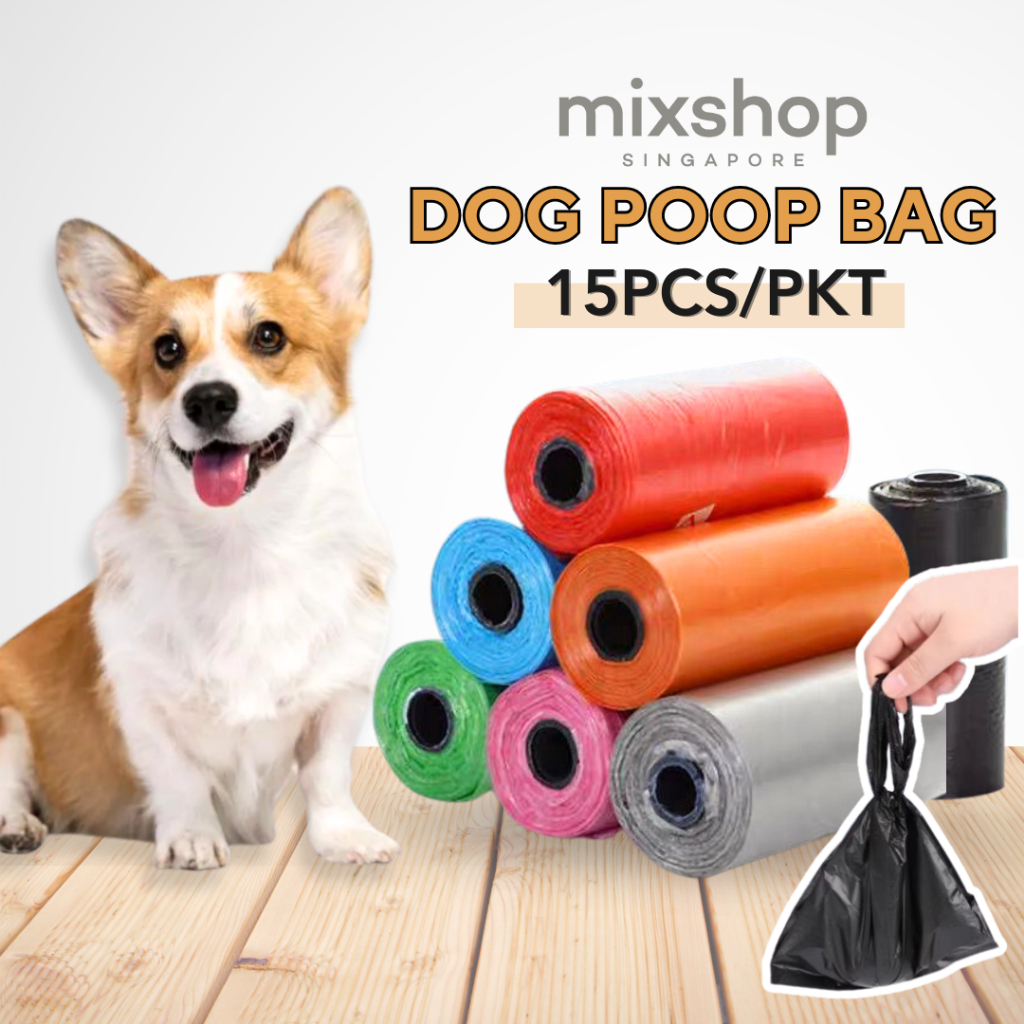 mixshop Dog Poop Bag/Pet Poop Bag/Small Garbage Rubbish bag, samll plastic bag [SG READY STOCK]